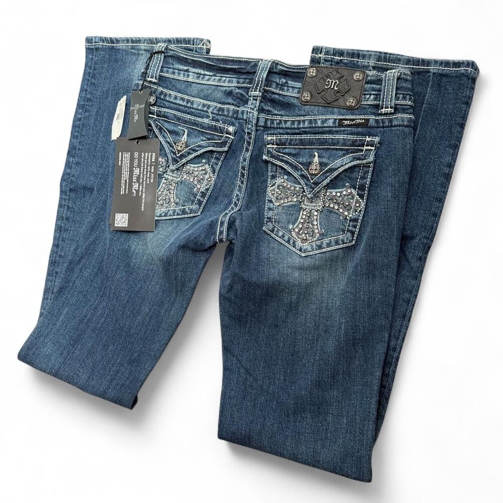 Miss-me Women's Blue and Navy Jeans